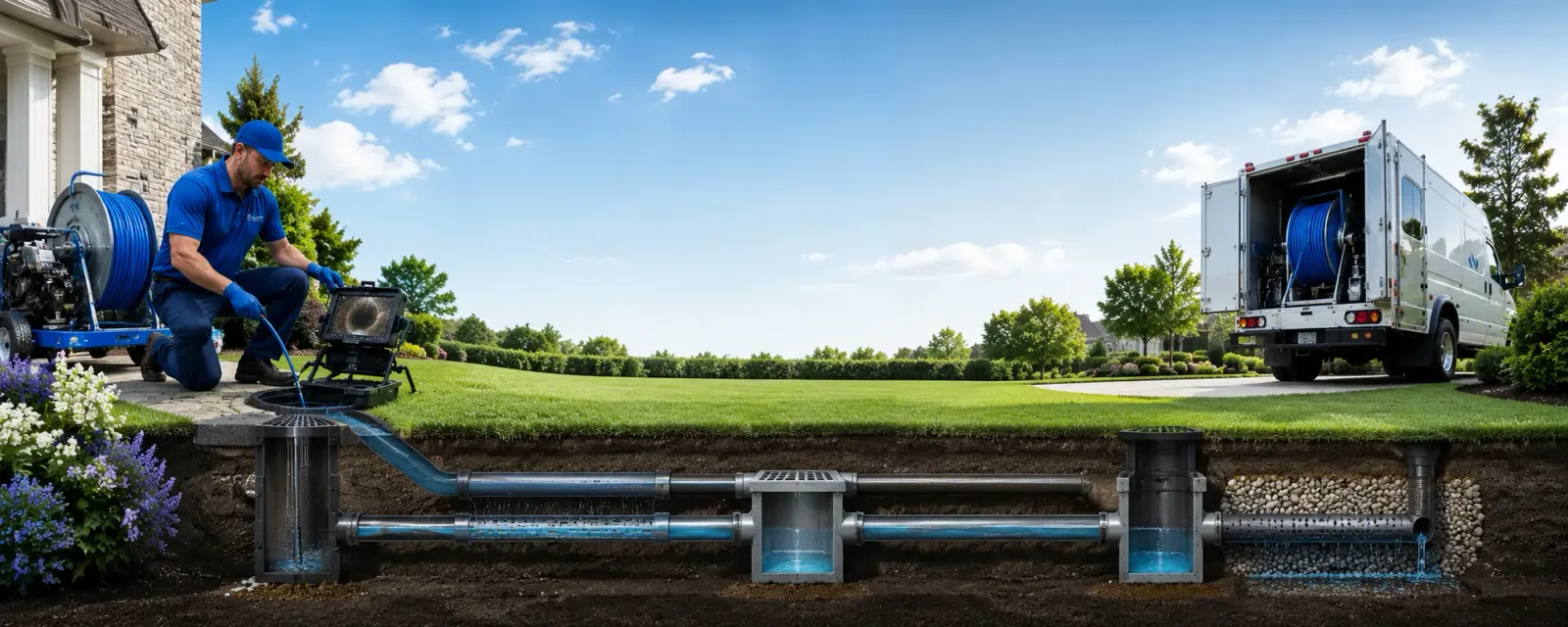 Outdoor drain cleaning information for Holly Pond, AL